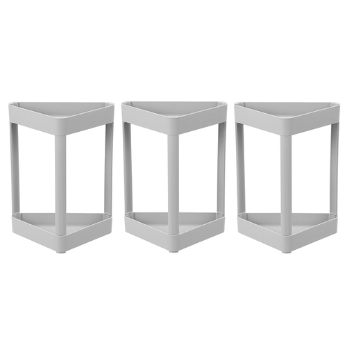 3pk Boxsweden 2-Tier 26.5x34.5cm Corner Organiser - Assorted