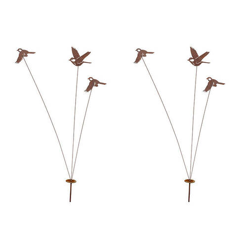 2PK Bird Spray 124x22cm Home/Garden Outdoor Decor Rust - Assorted 