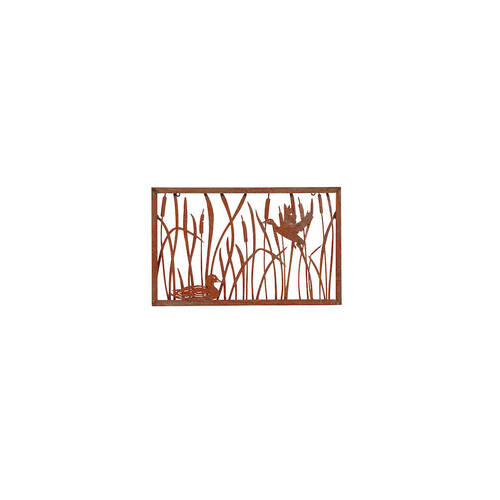 Rusted Mild Steel Swamp Wall Art Small Home/Garden Decor