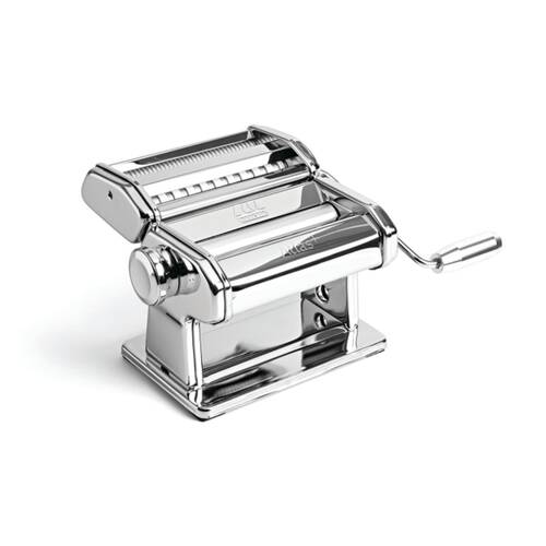 Marcato Atlas Plus Pasta Machine Stainless Steel W/ 4 Shape Settings Silver