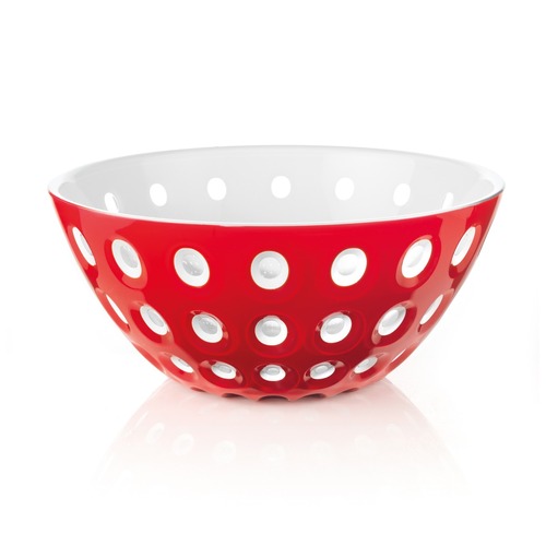 Guzzini Le Murrine 25cm Plastic Bowl Food Container - Red/White