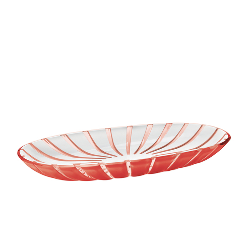 Guzzini Grace 38cm Plastic Rectangle Serving Tray - Red