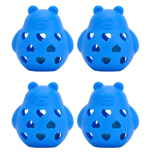 4PK Annabel Trends Silicone Roly Rattle Baby Toy - Bear