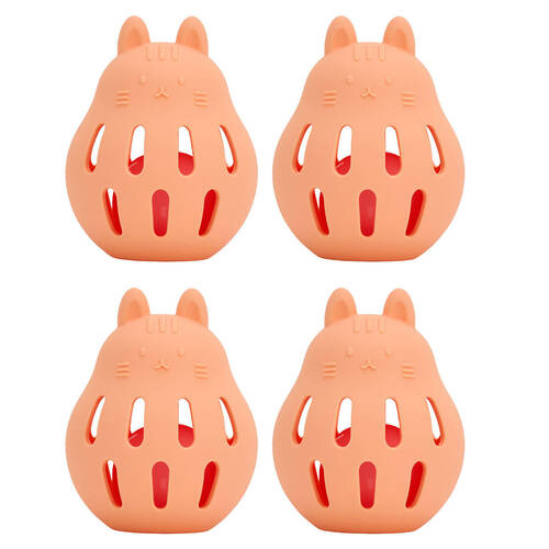 4PK Annabel Trends Silicone Roly Rattle Baby Toy - Cat