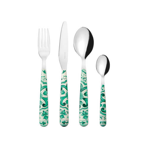 24pc Guzzini Blues Stainless Steel Cutlery Set w/ Forks Spoons Emerald
