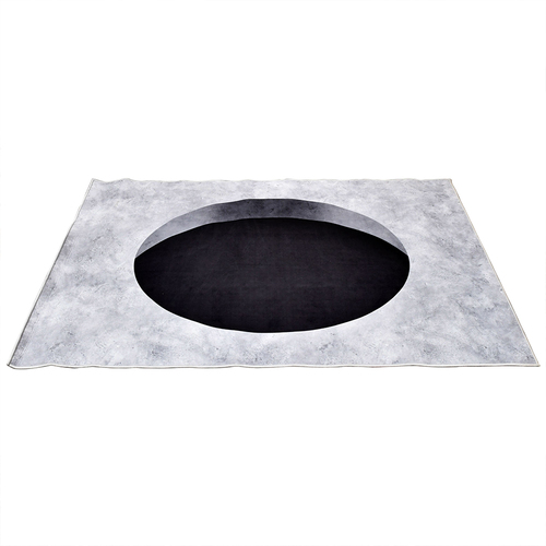 Boyle 3D Printed Rug Round Hole 110x160cm