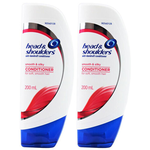 2x Head & Shoulders 200ml Anti-Dandruff Conditioner -  Smooth & Silky