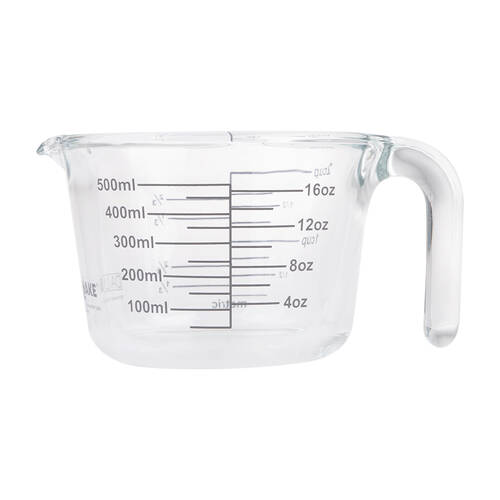 Daily Bake Borosilicate Glass 2-Cup/500ml Measure Jug - Clear