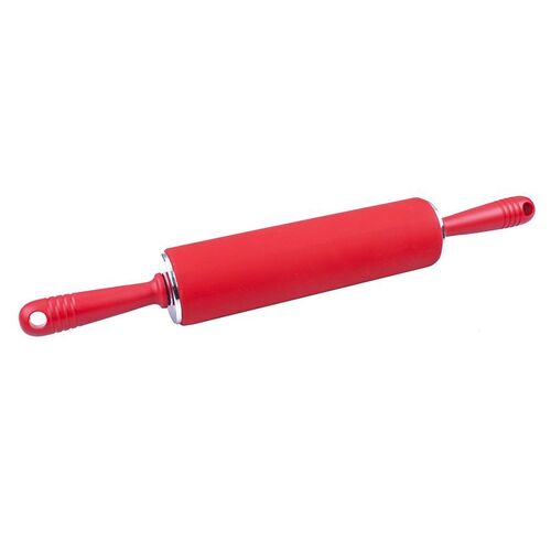 Daily Bake Silicone Rolling Pin 49 x 6cm Red