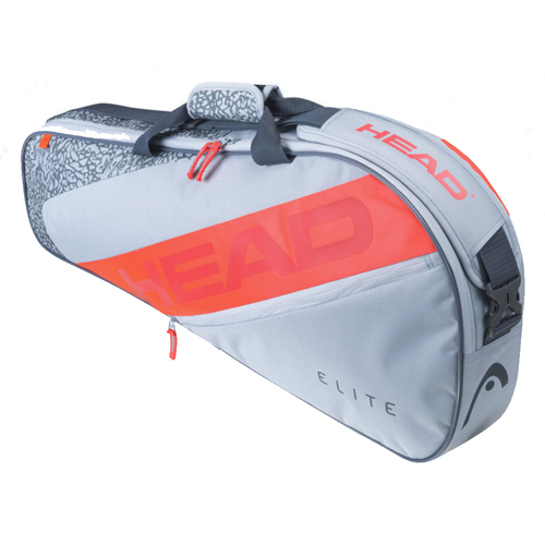 Head Elite 3R Tennis Racquet Bag Grey/Orange