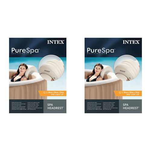 2PK Intex Headrest For PureSpa Inflatable Hot Tub - Cream