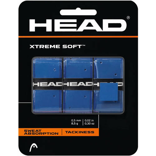 3PK Head XtremeSoft Overgrip - Blue