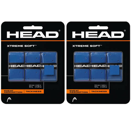 6PK Head XtremeSoft Overgrip - Blue