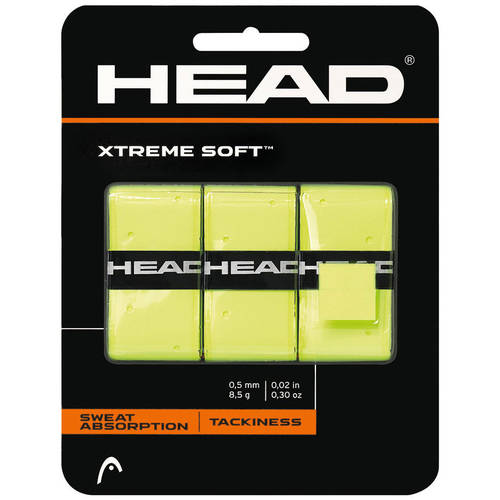 3PK Head XtremeSoft Overgrip - Yellow