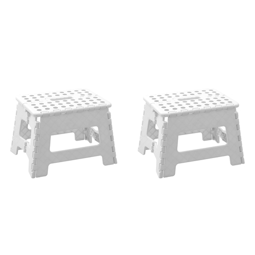 2x Boxsweden Foldaway 29x22cm Step Stool Small - White