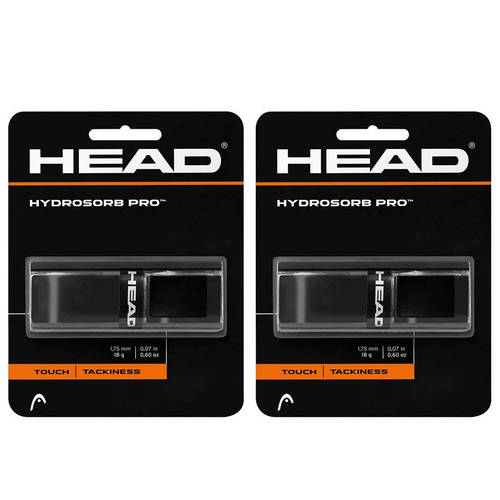 2x Head HydroSorb Pro Replacement Grip f/ Rackets/Racquets Black