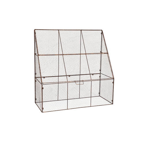 A.FRESCO Metal Wire Wall Cloche 113.5x114cm - Brown