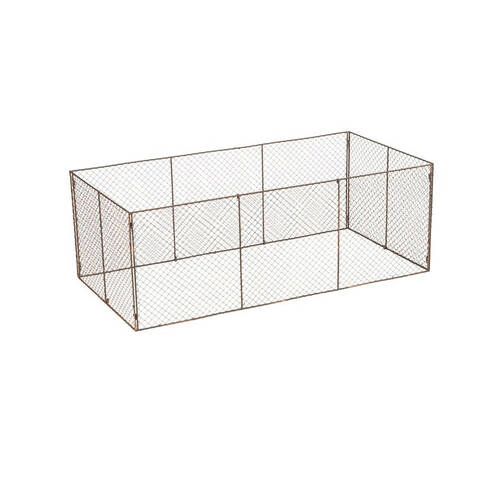 A.FRESCO Mesh Wire Cloche Riser Garden Plant Shield 113.5x56cm - Brown