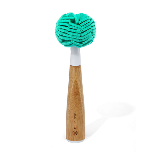 Full Circle Crystal Clear 2 Replaceable Sponge Glass Cleaner - Turquoise