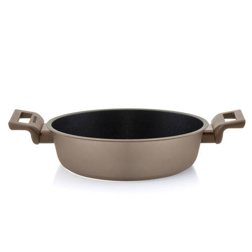 Guzzini Cook & Strong Low Casserole 28cm Gas/Induction Cookware Bronze