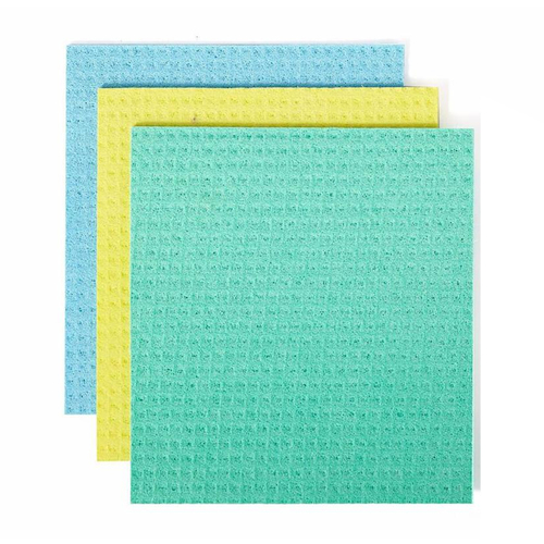 3pc Full Circle Squeeze 18x20cm Cellulose Sponge Cloths