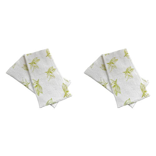 2x 2pc Full Circle Super Absorbent 29cm Cotton Cleaning Cloth Set