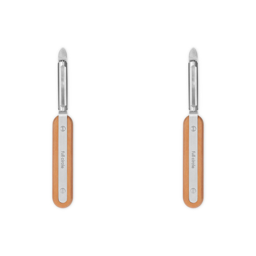 2PK Full Circle Stainless Steel Peel Out Arched Peeler 18.6cm