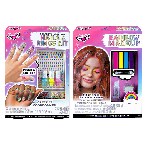 Fashion Angels Kids/Childrens Creative Rainbow Makeup/Nails & Rings Kit 8y+