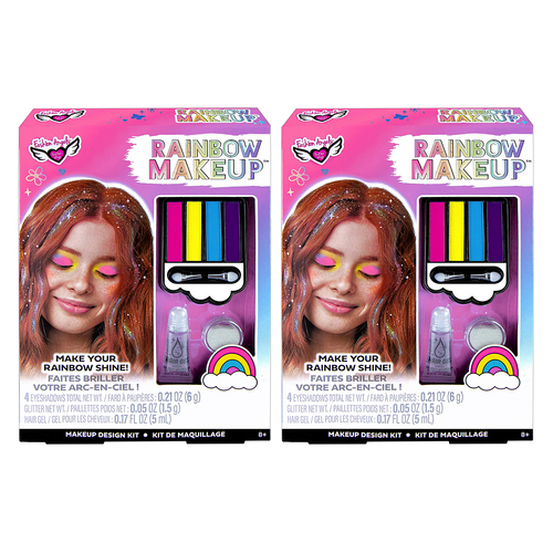 2PK Fashion Angels Kids/Childrens Creative Rainbow Makeup Kit 8y+