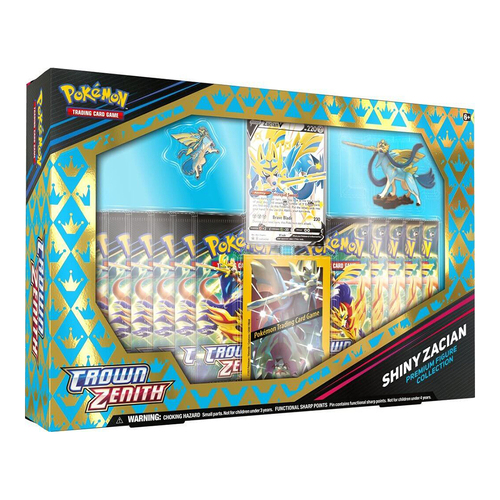 Pokemon TCG Crown Zenith Shiny Zacian/Zamazenta Figure Box Assorted 6y+
