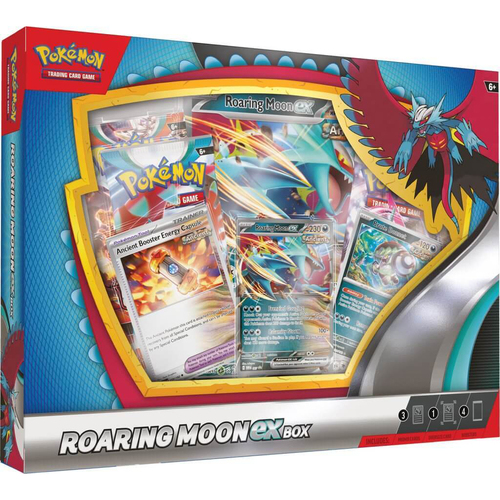 Pokemon TCG Roaring Moon/Iron Valiant Ex Box Trading Card Game 6y+