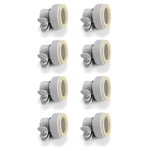 4x 2PK Intex Krystal Clear Adapter B For Swimming Pool Hose - Grey