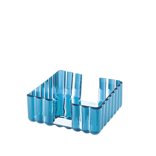 Guzzini Dolcevita 19.6cm Square Table Napkin Holder - Turquoise