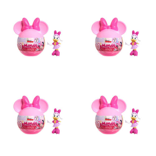 4PK Disney Minnie Mouse Collectible Mini Figures Kids Toy Assorted 3y+