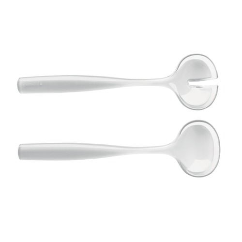 Guzzini Grace 28.3cm Salad Servers Plastic Spoon/Fork - Clear