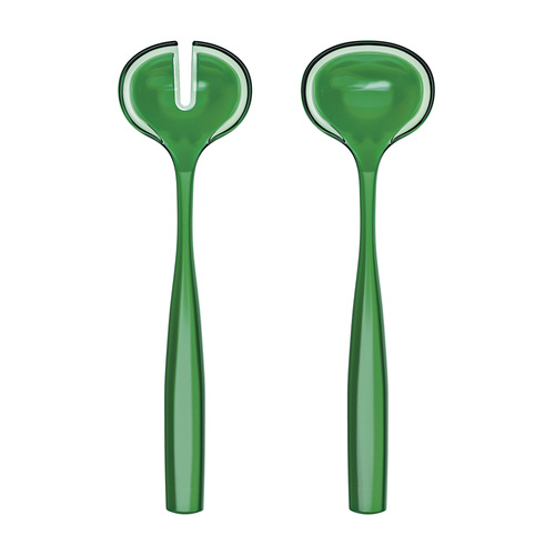 2pc Guzzini Dolcevita 28cm Salad Servers Plastic - Emerald