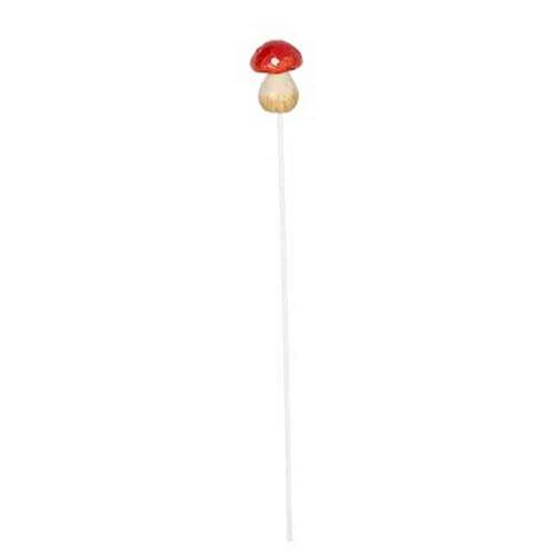  Mushroom on Stick Outdoor Decoration XS Red & White Assorted