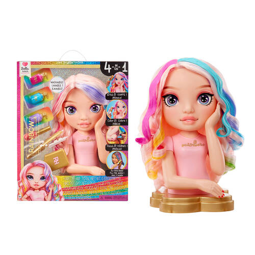Rainbow High 4in1 Bella Styling Head Playset Hair Styling Toy 4y+