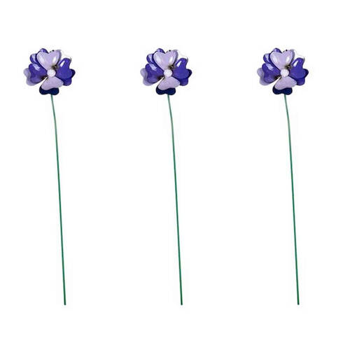 3PK A.FRESCO Industrial Cosmos Flowers Outdoor Decor 46x8cm Multicoloured Asstd