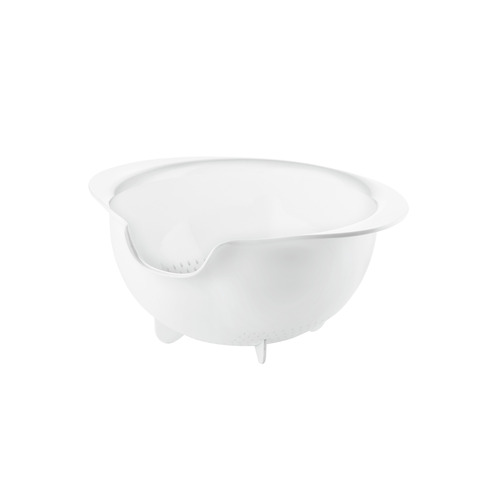 Guzzini 29.5cm Plastic Easy Pouring Colander - White