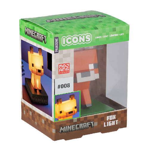 Minecraft Animal Fox Icon Bedside/Desk Light Decor 11cm