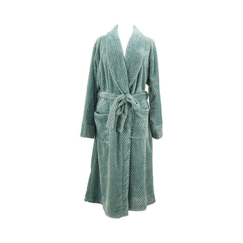 Annabel Trends Bath Robe Cosy Luxe Waffle Polyester One Size Sage