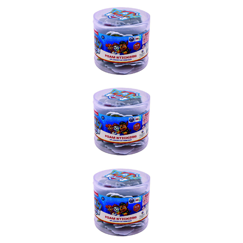 3x 40pc Haven Paw Patrol Kids/Children Foam Stickers Set 3y+