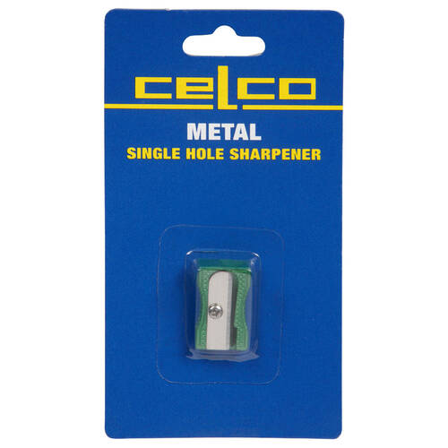 Celco Metal Single Hole Sharpener - Green