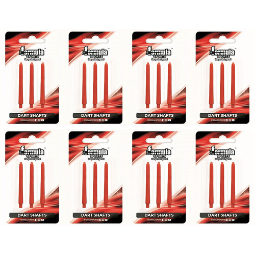 8x 3pc Formula Sports Nylon Shafts X/Short 30mm - Assorted
