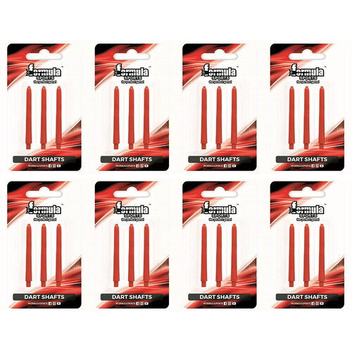8x 3pc Formula Sports Nylon Shafts Short 35mm - Assorted