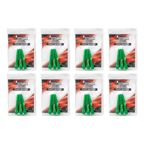 8x 3pc Formula Sports Nylon Shafts Medium 48mm - Assorted