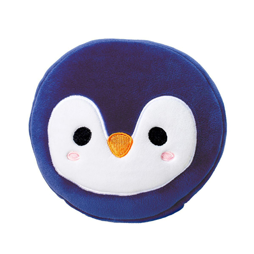 Relaxeazzz 15cm Penguin Travel Pillow Cushion w/ Eye Mask 3y+