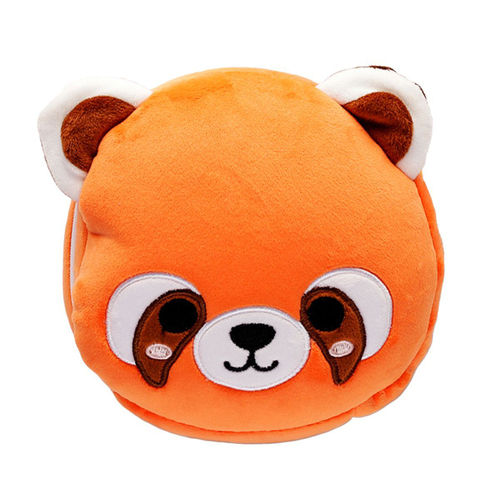 Relaxeazzz 15cm Red Panda Travel Pillow Cushion w/ Eye Mask 3y+