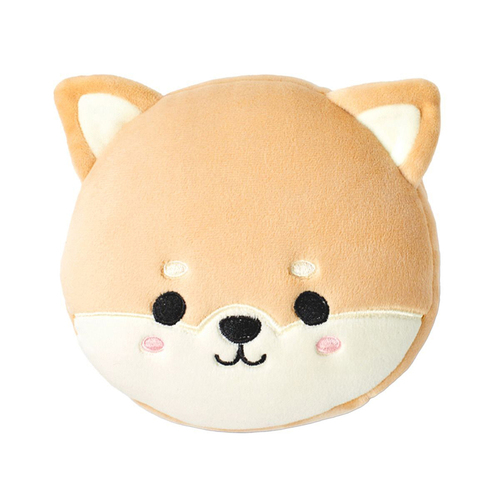 Relaxeazzz 15cm Shiba Dog Travel Pillow Cushion w/ Eye Mask 3y+